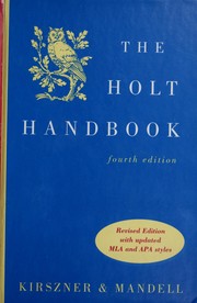 Cover of: The Holt Handbook by Laurie G. Kirszner, Stephen R. Mandell