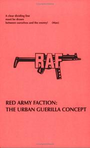 Cover of: The Urban Guerilla Concept by Jon Dough, Rote Armee Fraktion