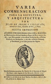 Cover of: Varia commensuracion para la escultura y arquitectura