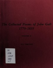 Cover of: The collected poems of John Galt, 1779-1839.