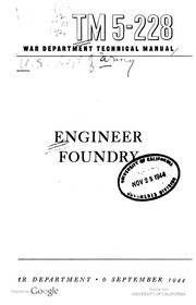 Cover of: Engineer Foundry by United States Department of War