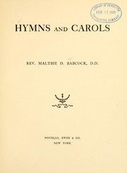 Cover of: Hymns and carols