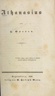 Cover of: Athanasius by Joseph von Görres