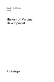 Cover of: History of Vaccine Development