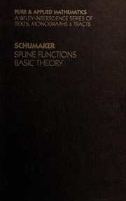 Cover of: Spline functions: basic theory