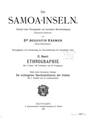 Cover of: Die Samoa-inseln.: Entwarf einer monographie mit besonderer berücksichtigung Deutsch-Samoas