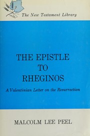 Cover of: The Epistle to Rheginos by Malcolm Lee Peel