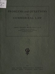 Cover of: Problems and questions in commercial law