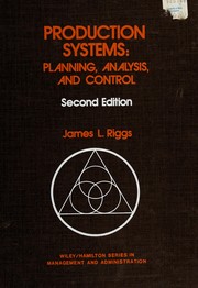 Cover of: Productionsystems: planning, analysis and control