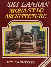 Cover of: Sri Lankan Monastic Architecture by H. T. Basnayake