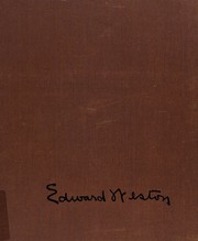 Cover of: The daybooks of Edward Weston by Weston, Edward