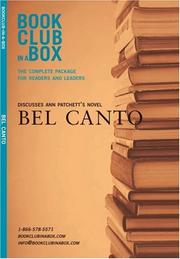 Cover of: Book Club in a Box Discusses Ann Patchett's Novel Bel Canto