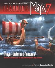 Cover of: Learning Maya 7: Maya Unlimited Features