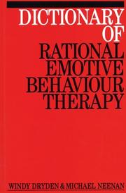 Cover of: Dictionary Of Rational Emotive Behaviour Therapy by Windy Dryden, Michael Neenan