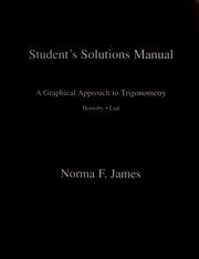 Cover of: Graphical Approach to College Trigonometry