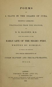 Cover of: Poems by a slave in the island of Cuba, recently liberated