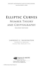 Cover of: Elliptic curves by Lawrence C. Washington
