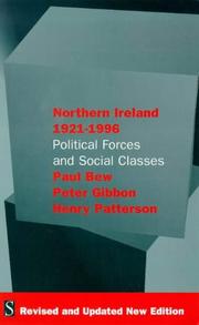 Cover of: Northern Ireland, 1921-1996: political forces and social classes