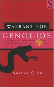 Cover of: Warrant for genocide by Norman Rufus Colin Cohn