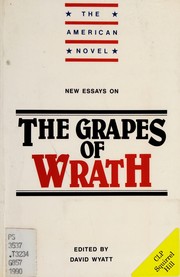 Cover of: New essays on The grapes of wrath by edited by David Wyatt.