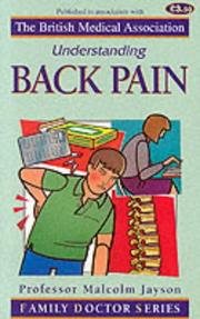 Cover of: Back Pain (Understanding)