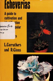 Cover of: Echeverias by L. Carruthers