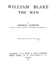 Cover of: William Blake, the man