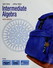 Cover of: Intermediate algebra by John Tobey