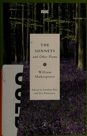 Cover of: The sonnets and other poems by William Shakespeare