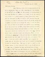 Cover of: [Typed copy of letter to] Dear Mrs. Loring