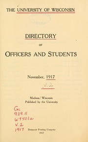 Cover of: Directory of officers and students
