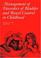 Cover of: Management of Disorders of Bladder and Bowel Control in Children (Clinics in Developmental Medicine (Mac Keith Press))