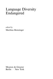 Cover of: Language diversity endangered by edited by Matthias Brenzinger.