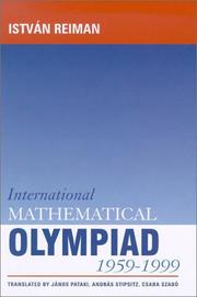 Cover of: International Mathematical Olympiad 1959 - 1999