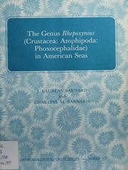 Cover of: The genus Rhepoxynius (Crustacea: Amphipoda: Phoxocephalidae) in American seas