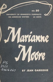 Cover of: Marianne Moore.