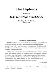 Cover of: The diploids by Katherine MacLean