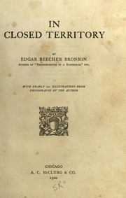 Cover of: In closed territory