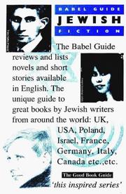 Cover of: Babel Guide to Jewish Fiction (Babel Guides) | Ray Keenoy