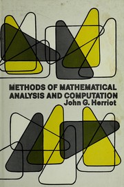 Cover of: Methods of mathematical analysis and computation.