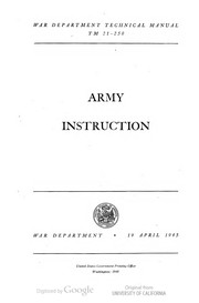 Cover of: Army Instruction