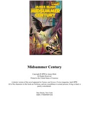 Cover of: Midsummer century by James Blish