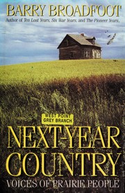 Cover of: Next-year country: voices of prairie people