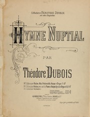 Cover of: Hymne nuptial: pour violon, alto, violoncelle, harpe et orgue