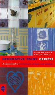 Cover of: Decorative Paint Recipes