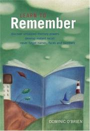Cover of: Learn to Remember by Dominic O'Brien