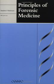 Cover of: Principles of forensic medicine