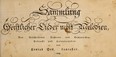 Cover of: Sammlung geistlicher Lieder nebst Melodien