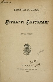 Cover of: Ritratti Letterari
