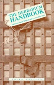 Herbarium Handbook by D. Bridson